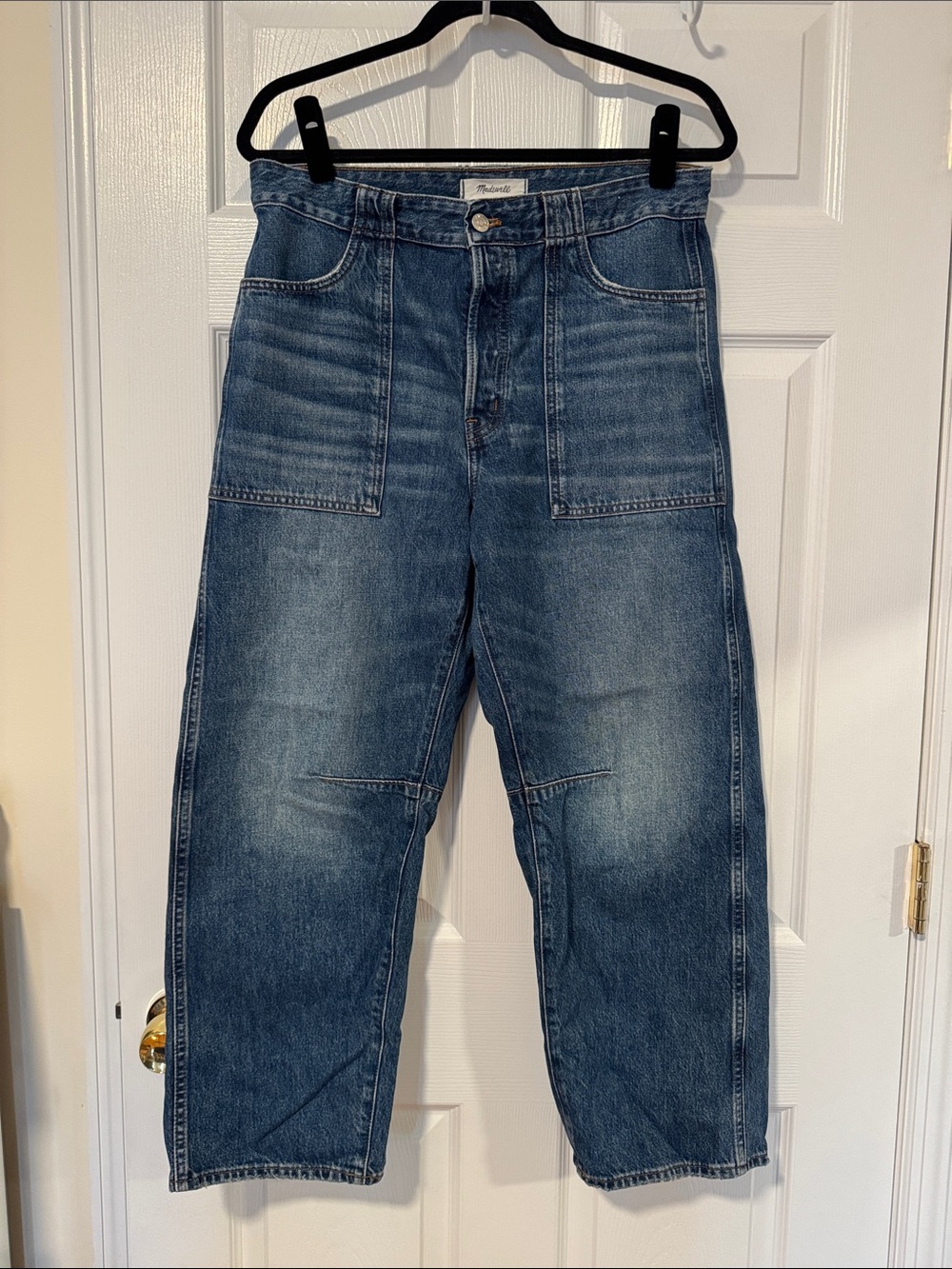 Madewell Women’s ‘The Curvy Darted Barrel Leg Jean’ Size 29